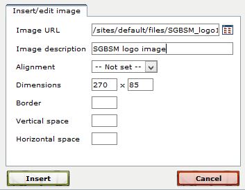 Insert Image Dialog Box Final image